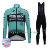 Cykeltøj Langærmet Vinter + Bib Cykelbukser 2017 Bianchi Countervail N001